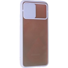 Vera Vtc  Samsung Galaxy A02S Kılıf Palm Buzlu Kamera Sürgülü Silikon - Lila 965874