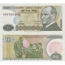 Banknoting 7. Emisyon 1. Tertip 10 Lira A59 Çil.