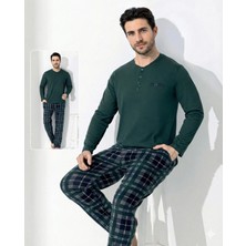 Ang Butik Boyraz 0692 Erkek Uzun Kol Penye Pijama Takımı