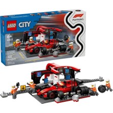 isiltikidsmoda 60443   City Ferrari F1 Pit Stop ve Pit Ekibi 322 Parça +6 Yaş
