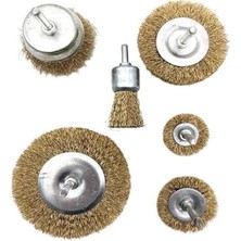 ZHL Tools Zhltools 6lı Matkap Ucu Tel Fırça Seti Pas Yağ Kir Yapışkan Sökücü Set