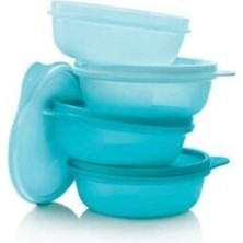 Tupperware Mavi Şeker Saklama Kapları 4 Lü
