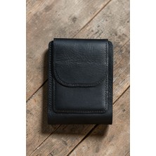 Tılsım Tekno İsme Özel Hakiki Deri Erkek Cüzdan ve Kartlık El Yapımı 10 Kart Bölmeli İnce ve Şık Tasarım(10x8 Cm)