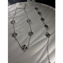 Ares 01 Store 🍀 Yonca Figürlü Çelik Kolye Bileklik Set Kombin 🍀