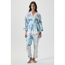 Catherine's Çiçek Desenli Üçlü Pijama Takımı