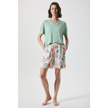 Penye Mood Yaz Esintili Bol Kesim Şort Takım