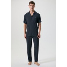 First Touch Modal Yumuşak Dokulu Düğmeli Pijama Takımı