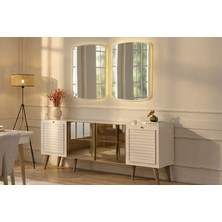 Doressa Hella Reflekte Camlı Konsol