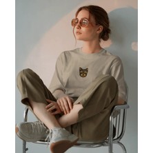 Muhtar Store Yorkshire Terrier Köpek Baskılı Unisex Oversize Tişört – Minimal Yorkie Tasarım