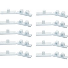 Store Mania Ieg™ 10 Adet Plastik Beyaz Sineklik Çıtçıtı – Dayanıklı ve Pratik Sineklik Sabitleme Apar