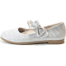 Onlo Ayakkabı Bt.09 Simli Taşlı Ortopedik Kız Çocuk Babet Ayakkabı