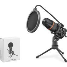 Epilons ME4USB Profesyonel Rgb Mikrofon 48 Khz / 16 Bit Çok Yönlü Type-C - Siyah