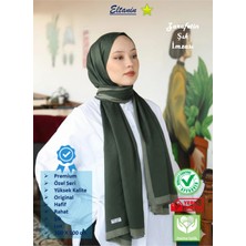 Hint İpek Premium Lux Original Monogram Şal (Ipek Vual, Yüksek Kalite, Hafif, Rahat, Şık, Tesettür Giyim)