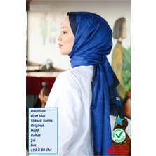 Hint İpek Premium Lux Original Monogram Şal (Ipek Vual, Yüksek Kalite, Hafif, Rahat, Şık, Tesettür Giyim)
