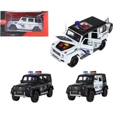 Gray Line Gry XHD-C2433 Kut 1:24 Işıklı Sesli Model Metal Polis Jeep(Belirtilen Fiyt, Tekli Satış Için