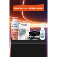 Garnier & Elseve Cilt ve Saç Bakım Seti – Salisilik Asit Serum, Pimple Patch, Şampuan ve Nemlendirici Içeren Günlük Bakım Seti