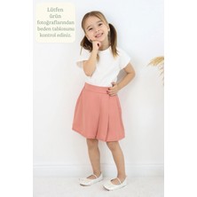 FESSHERA 🌸 Kız Çocuk Pileli Etek – Bel Lastikli, Modern ve Rahat Tasarım 🌸