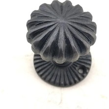 Antika Tarz Dekoratif Pirinç Açarlı Kapı Babası - 50MM, Oksit