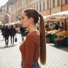 Fiber Sen Sihirli At Kuyruğu / Açık Kumral