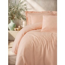 Plaid Çift Kişilik Nev Takımı Somon