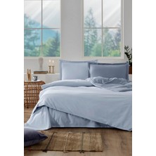 Özdilek Çift Kişilik Ranforce Nev Takımı Colourist Buz Mavisi Marina