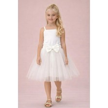 Kız Çocuk Etek Fiyonk Desen 23 Nisan ve 29 Ekim Doğum Günü Eteği