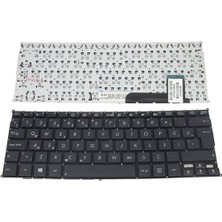 Notespare Asus ile Uyumlu Vivobook E202, F201, F201E, F202, F202E, Q200, Q200E Notebook Klavye Siyah Tr