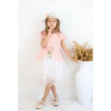 FESSHERA 🎀 Kız Çocuk Özel Gün Kombini - 3'lü Kombin Elbise, Şapka ve Kemer Takımı 🎀