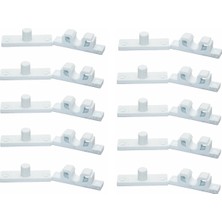 10 Adet Plastik Beyaz Sineklik Çıtçıtı – Dayanıklı Pratik Sineklik Sabitleme Aparatı