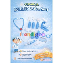 Denapcal Doktor Seti Oyuncak 11 Parça Eğitici Çocuk Doktor Oyuncak Seti – Rol Yapma Meslek Oyuncağı 3+ Yaş