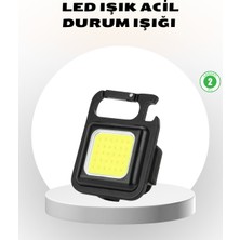 Süper Parlak 800 Lümen LED Fener – USB Şarjlı, 3 Işık Modlu, Mini Taşınabilir Anahtarlık Tipi