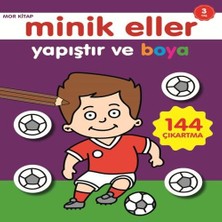 Minik Eller Yapıştır ve Boya - Mor