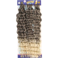 Afro Dalgası / Kahve / Platin Ombreli 4/613