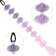 Örgülü Aksesuarlı Lastikli At Kuyruğu / ACM06