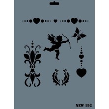 Rich New Seri N-192 Stencil 35X25 cm