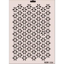 Rich New Seri N-154 Stencil 35X25 cm