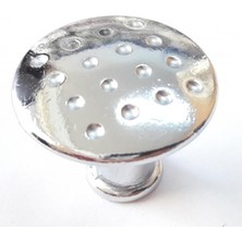 Noktalı Krom Cekmece Düğmesi
