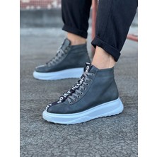 Gri Erkek Yarım Bilek Bot