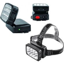 Skygo Ramia Premium | 12 Ledli Şarjlı Kafa Lambası Power Ledli Kafa Feneri Tepe Lambası | TG-HB-2026