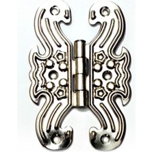 Skygo Ramia Premium | Dekoratif Sac Menteşe - Büyük, Nikel, 100 Adet | TG-HB-2026