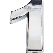 Cemax Krom Yapışkanlı 1 Rakamı 5 cm