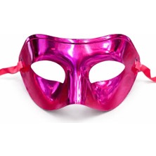 İlk El Grup Ieg™ Metalize Parlak Parti Maskesi Pembe Renk 16X7 cm