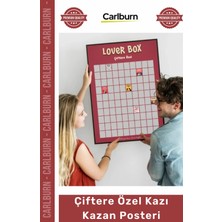 Carlburn Özel Üretim 100 Görevli Lover Box Sevgili Hediyesi Interaktif Macera Çiftere Özel Kazı Kazan Posteri