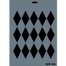 Rich New Seri N-283 Stencil 35X25 cm