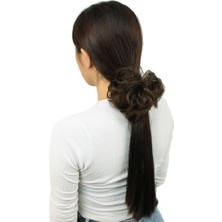 Lı Lastikli Topuz Toka / Kumral