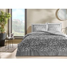 Çift Kişilik Saten Nev Takımı Amelia Antrasit