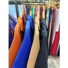 Twomeey Kadın Double Atlas Kumaş Kemerli Yaka Detay Elbise