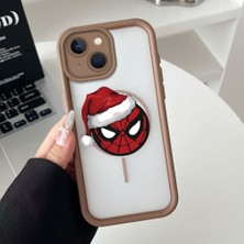 Ucuc iPhone 15 Plus Uyumlu Manyetik Halkalı Yarı Sayda Mat Kamera Koruma Anti-Darbe Silikon Kılıf