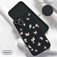 Ucuc iPhone 14 Plus Uyumlu Iç Kadife Yüzey Kamera Koruması Anti-Darbe Silikon Kılıf