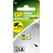 GP Tek'li 26A 6V Yüksek Voltaj Spesifik Pil (GP26AF-2C1)